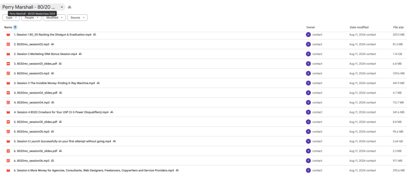 Perry Marshall - 80/20 Masterclass 2024